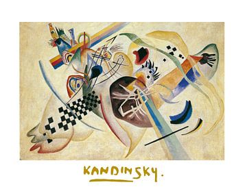 Op wit door Wassily Kandinsky van Peter Balan