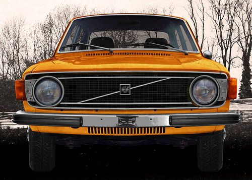 Volvo 144 in antique yellow