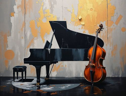 Piano en cello - Vintage