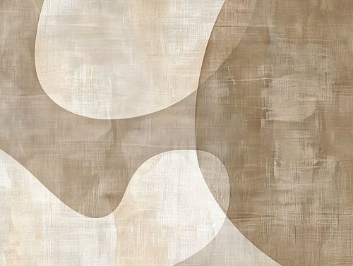 Peinture abstraite tons de terre | Contours doux Ahead