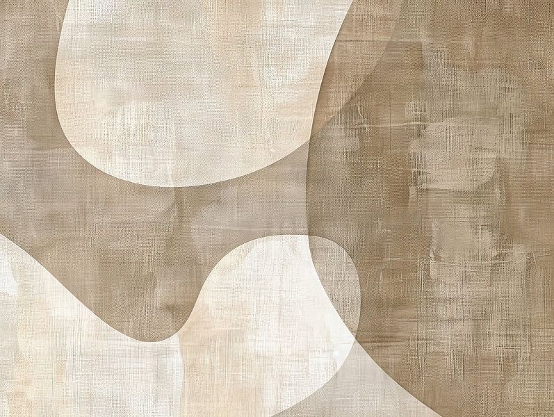 Abstract painting earth tones | Soft Contours Ahead by Modern Collection