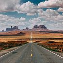 Highway 163 zum Monument Valley von Henk Meijer Photography Miniaturansicht