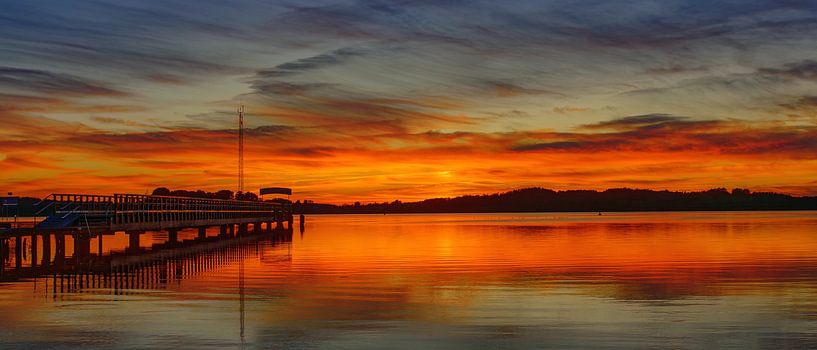Abend in der Mecklenburgischen Seenplatte von Peter Eckert