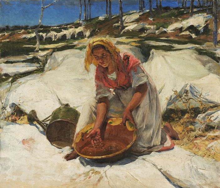 De kleren bleken, José Malhoa van Meesterlijcke Meesters