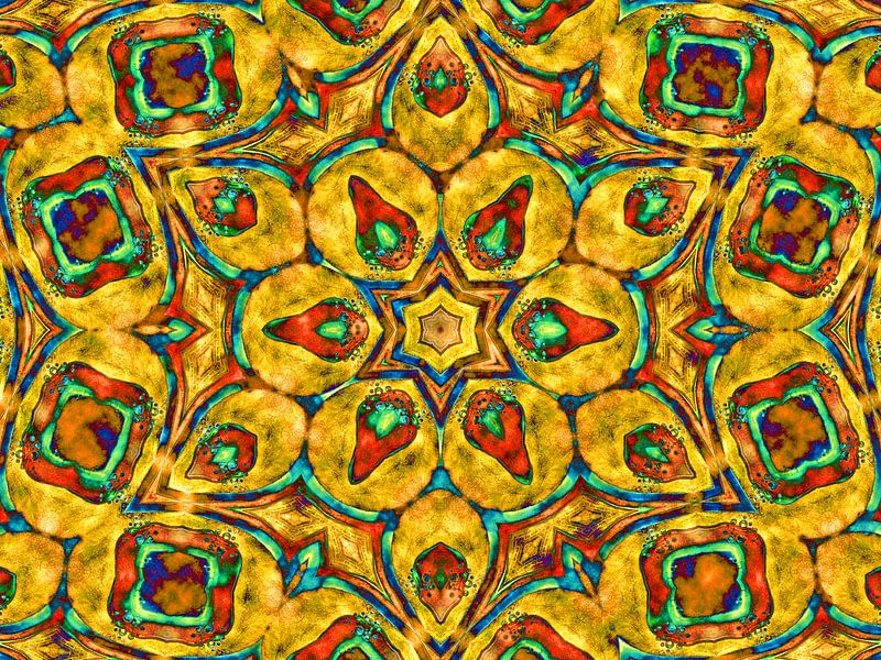Earthly Star Ocra (Aarde Ster Oker) van Caroline Lichthart