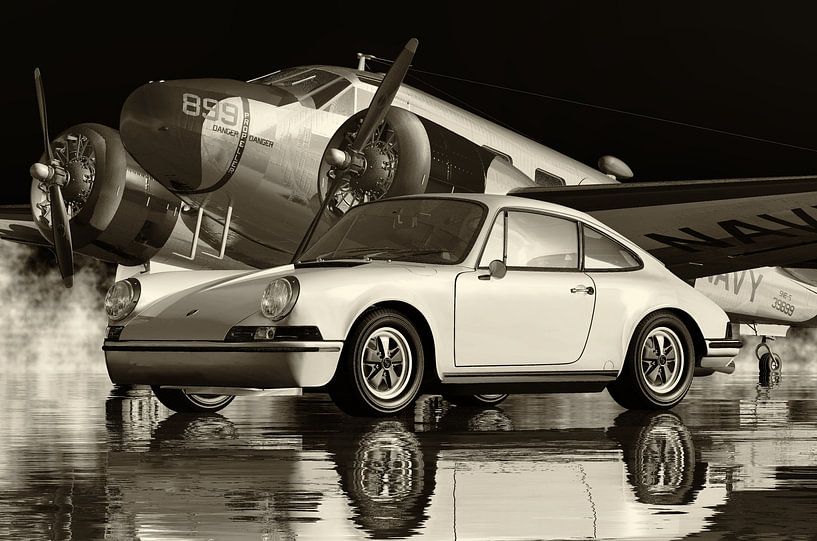 Porsche 911 en N&B par Jan Keteleer