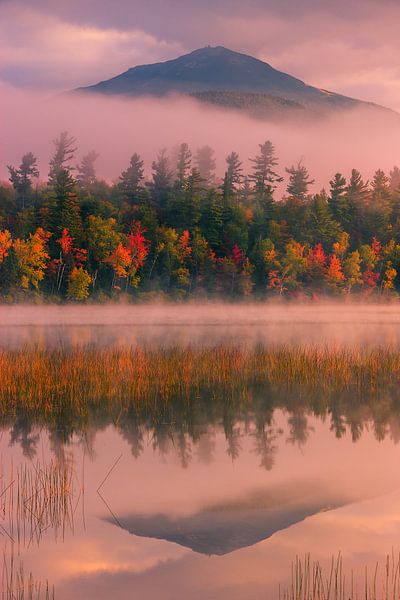 Automne à l'étang Connery dans le parc national des Adirondacks par Henk Meijer Photography