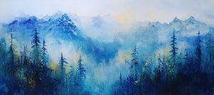 Paysage de forêt alpine | Mystic Peaks