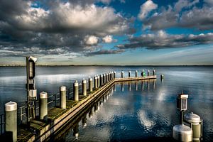 IJburg Amsterdam haven wolken  sur Joris van Kesteren