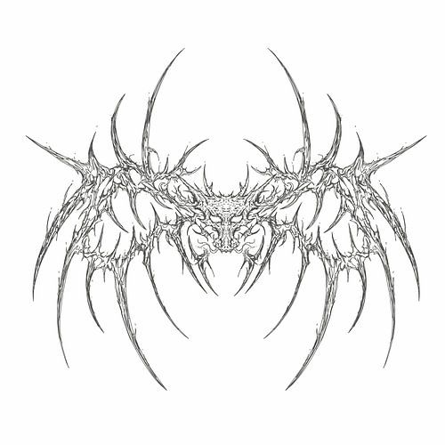 Aggressiver Drache Stammes-Flügel