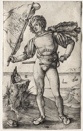 The Burgundian standard bearer, Albrecht Dürer