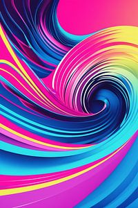 Illustration de spirale colorée