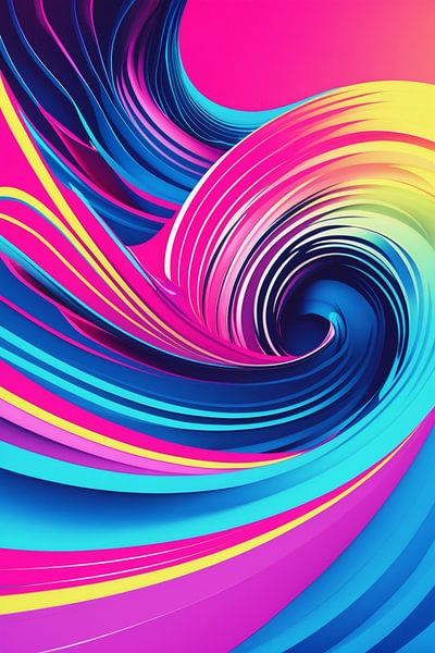 Bunte Spiral Illustration von Matthias Spartz