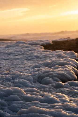 Foam Sunset Ocean