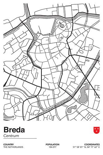 City map of Breda