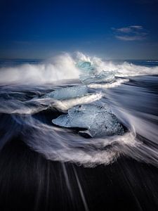 Diamond Beach, IJsland van Eddy Westdijk