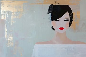 Vrouwenportret | Silence Amidst the Scripts van De Mooiste Kunst