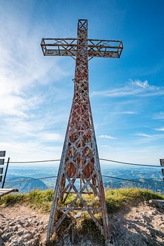 Hochgrat summit cross by Leo Schindzielorz
