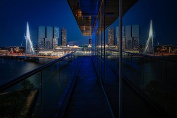 De reflectie van Rotterdam van Roy Poots