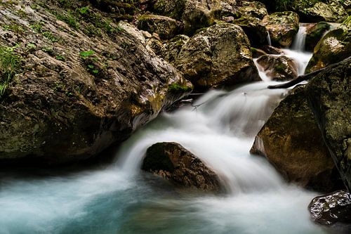 Wild river in the Tscheppaschlucht gorge