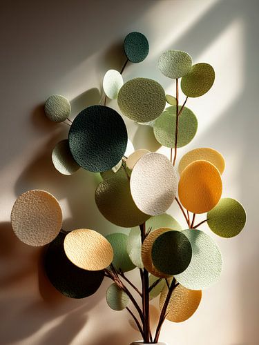 Decoratieve plantentak – moderne papiercollage