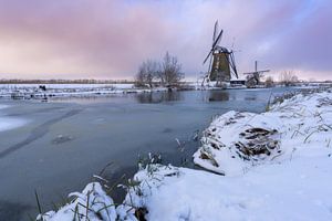 Winters Kinderdijk