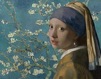 Meisje met de parel - Amandelbloesem, blauw