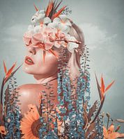 Verborgen achter bloemen