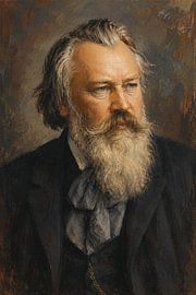 Gemälde des Komponisten Johannes Brahms. von Johannes