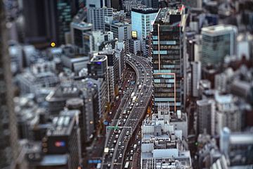 Photo de Tokyo depuis le ruisseau de Shibuya sur Hans van Oort