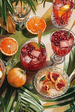 Tropische Cocktail Vibes ii van Studio BB