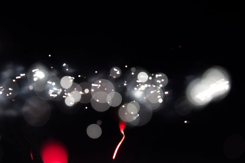 witte en rode lichtjes van Robin Steen