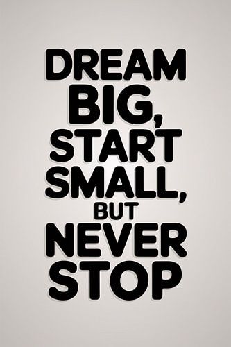 Inspirerende tekst op witte achtergrond