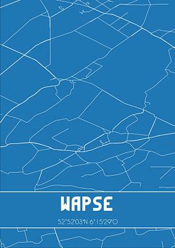 Blueprint | Carte | Wapse (Drenthe) sur Rezona