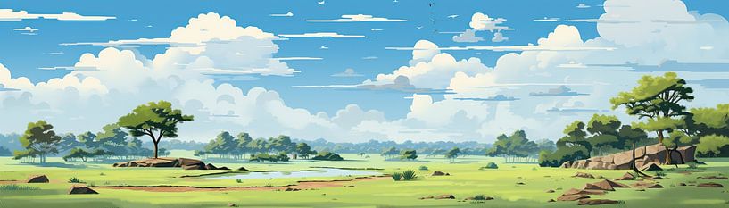 Sri Lanka von Abstraktes Gemälde