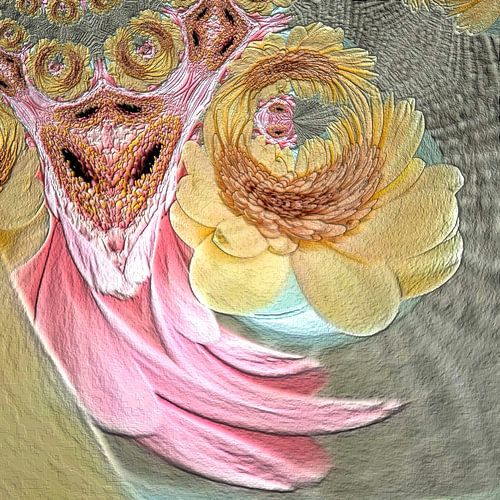 Gerbera bloemwezen en haar baby