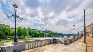 Fleuve Po, Turin, Piémont, Italie.