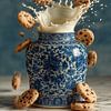 Delft Blue Jar and Cookies and Cream 1 van Studio Ypie
