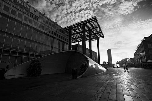 Vroege ochtend op het 18septemberplein