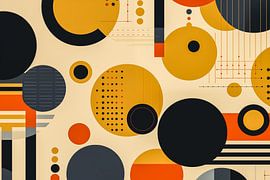 Retro-Tapete im Vintage-Kunststil der 1970er Jahre