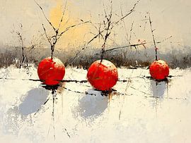 Red Abstract by Zen and More