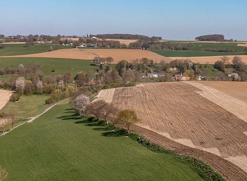 Luchtfoto van Bulkum bij Simpelveld in Zuid-Limburg