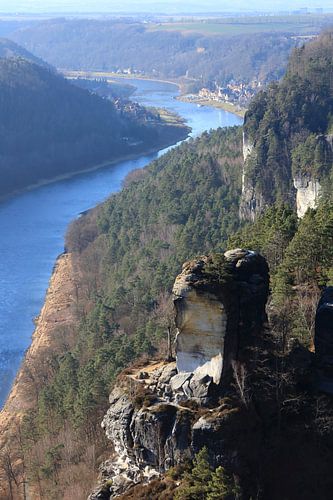 Elbe Sandstone Mountains in winter