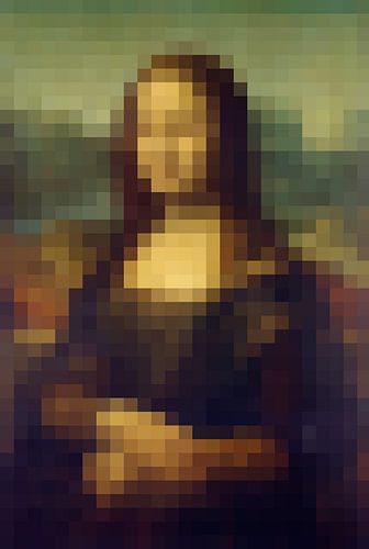 Mona Lisa Pixel-Kunst