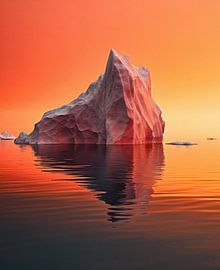 Iceberg at sunrise