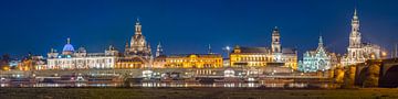 De skyline van Dresden van Panorama-Rundblick