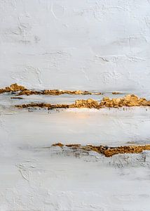 Abstract Wabi-Sabi Gold Im Minimalistischen Luxusstil