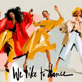 We Like to Dance by Harry Hadders Design