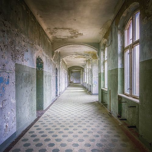 Vervallen Beelitz hospitaal