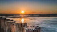Zonsondergang op strand Hollum Ameland